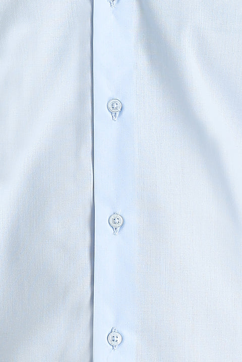 Uçuk Mavi Uzun Kol Slim Fit Dar Kesim Klasik Gömlek