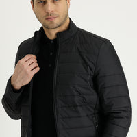 Black Quilted Sport Jacket