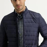 Medium Navy Quilted Sport Jacket
