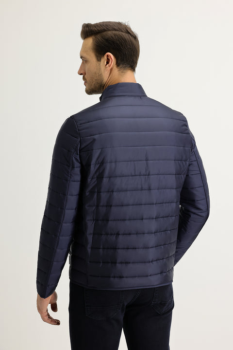Medium Navy Quilted Sport Jacket
