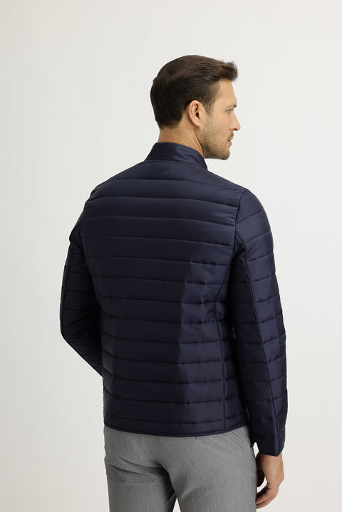Medium Navy Quilted Sport Jacket