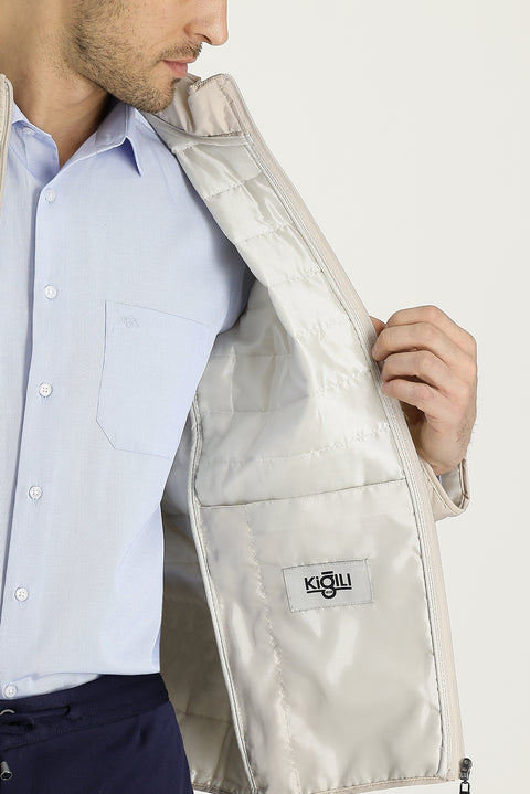 Stone Quilted Sport Jacket