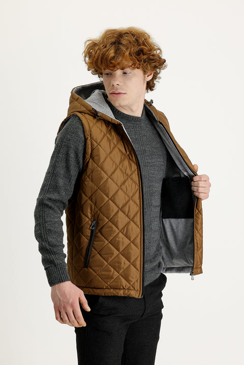 Titanium Grey Slim Fit Jacket with Vest