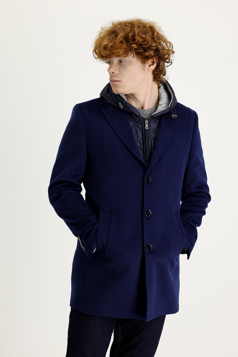 Medium Navy Slim Fit Narrow Cut Vest Coat