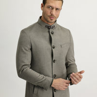 Medium Beige Plain Coat