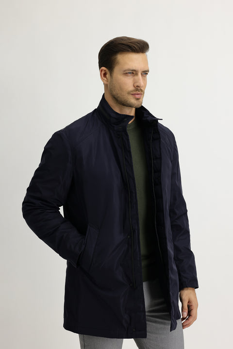 Dark Navy Classic Overcoat & Trench Coat