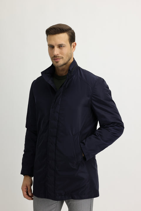 Dark Navy Classic Overcoat & Trench Coat