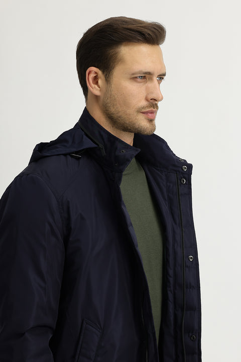 Dark Navy Classic Overcoat & Trench Coat