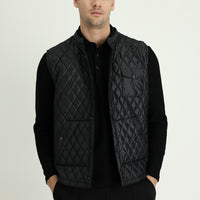 Siyah Slim Fit Dar Kesim Spor Yelek