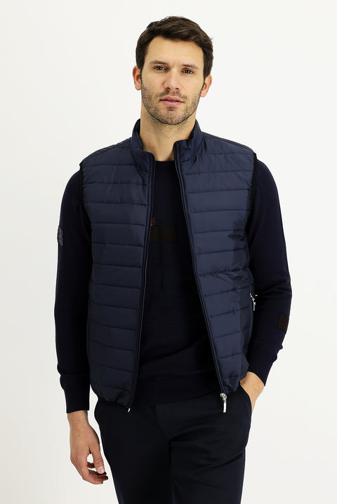 Medium Navy Quilted Sports Vest
