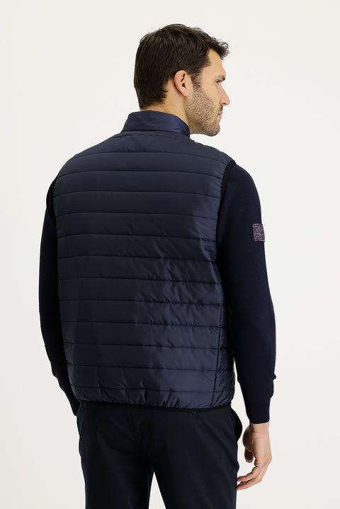 Medium Navy Quilted Sports Vest