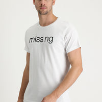 White Crew Neck Patterned Slim Fit T-shirt
