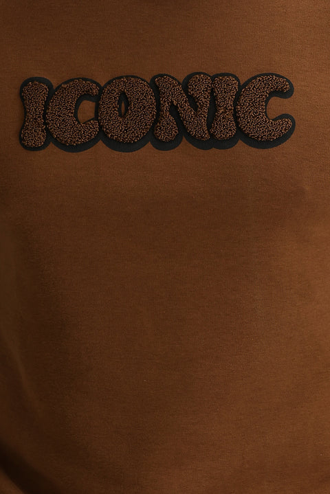 Cinnamon Crew Neck Slim Fit Narrow Cut Sweatshirt