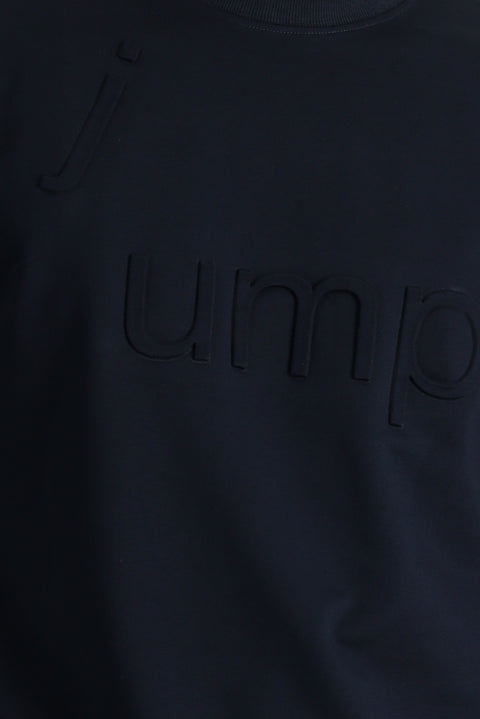 Medium Navy Crew Neck Slim Fit Sweatshirt