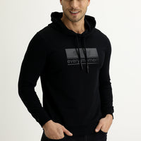 Siyah Kapüşonlu Sweatshirt
