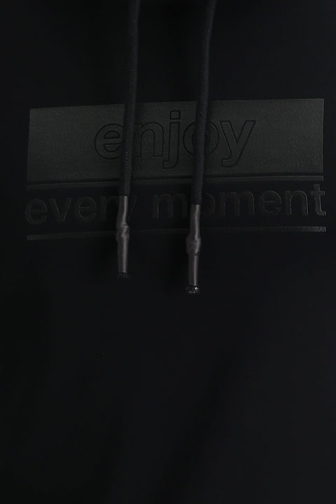 Siyah Kapüşonlu Sweatshirt