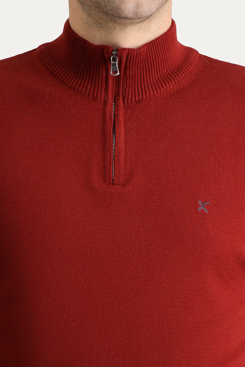 Kiremit Bato Yaka Slim Fit Triko Kazak