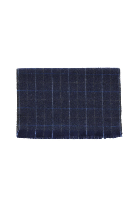 Medium Navy Striped Scarf