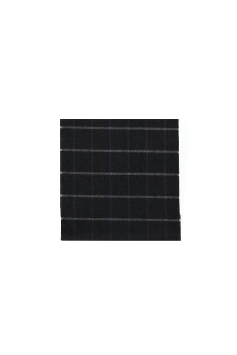 Medium Navy Bordered Scarf
