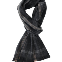 Black Plaid Scarf