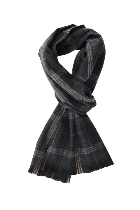 Black Plaid Scarf