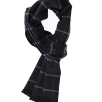 Black Plaid Scarf