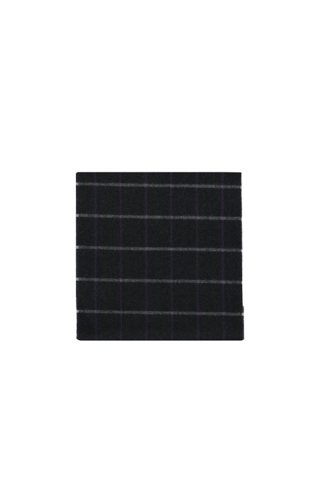 Black Plaid Scarf