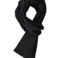 Black Plain Scarf