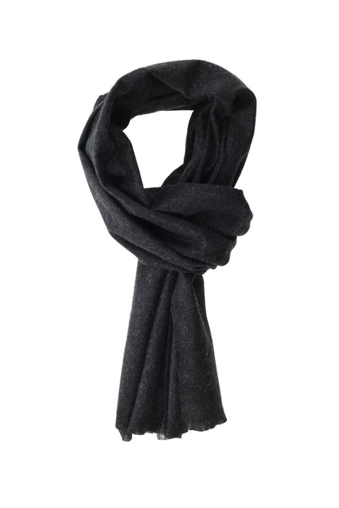 Dark Smoke Melange Plain Weft