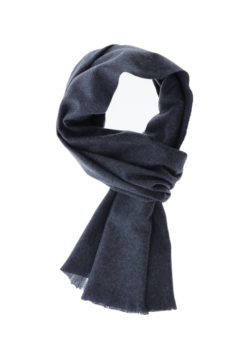 Light Navy Melange Plain Weft