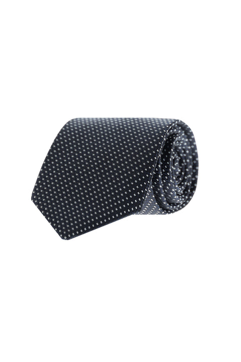 Dark Navy Patterned Tie