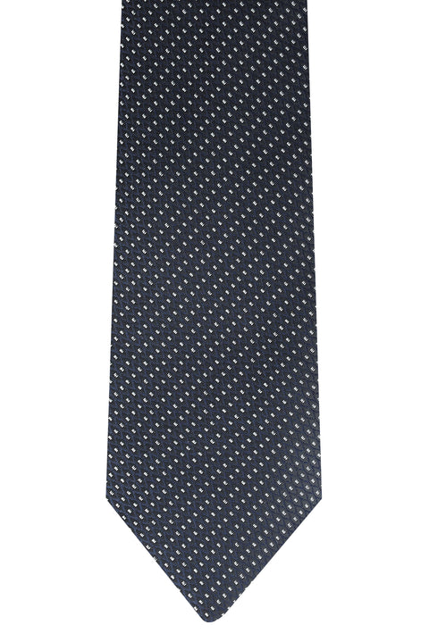 Dark Navy Patterned Tie