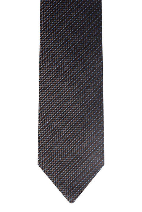 Medium Brown Patterned Tie