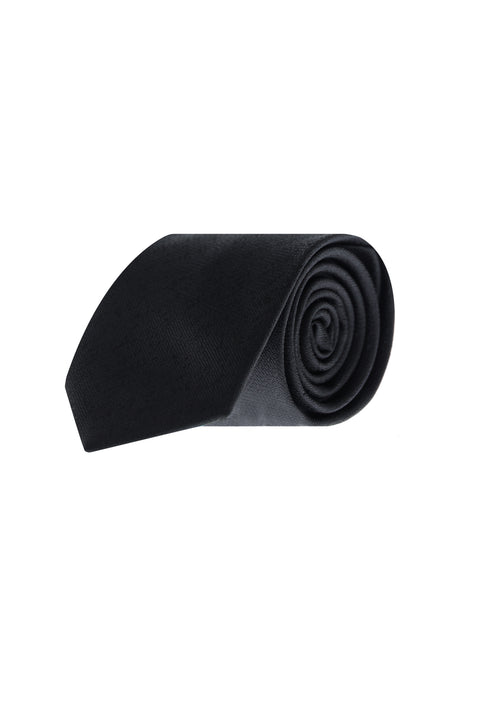 Black Patterned Tie