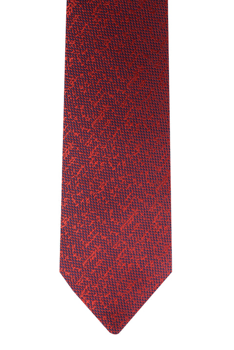 Dark Red Patterned Tie