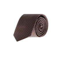 Medium Brown Patterned Tie