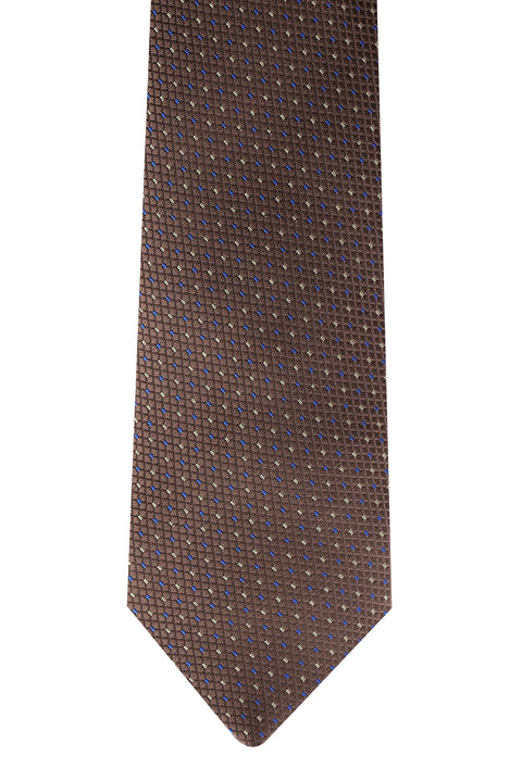 Medium Brown Patterned Tie