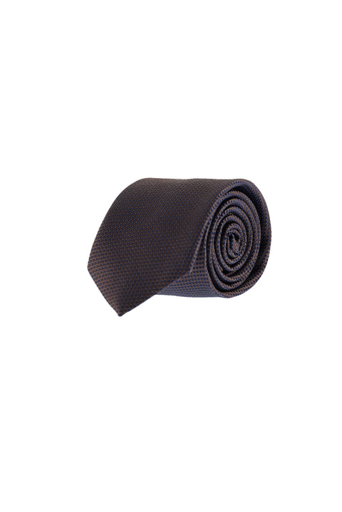 Medium Brown Patterned Tie