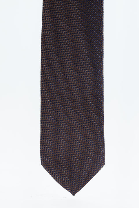Medium Brown Patterned Tie