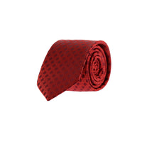 Dark Red Patterned Tie