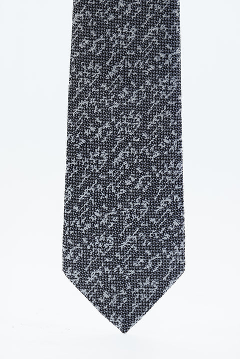 Medium Grey Patterned Tie