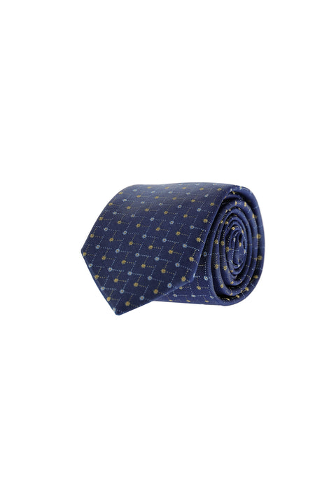Dark Navy Patterned Tie