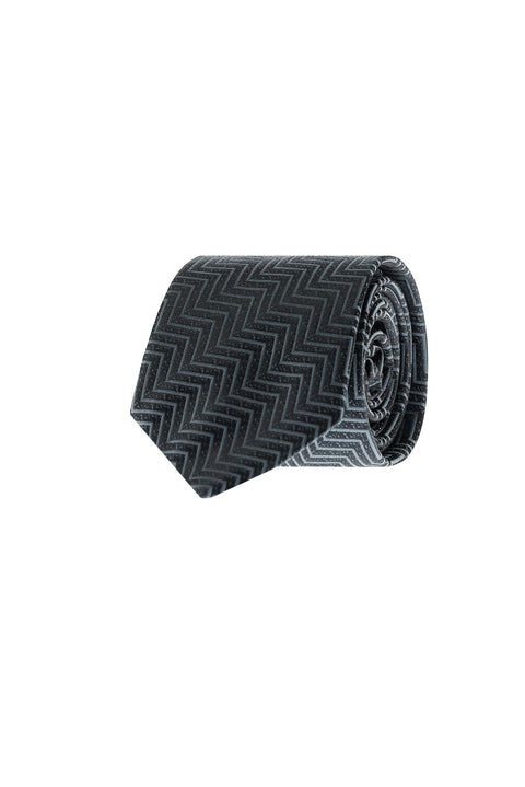 Dark Navy Patterned Tie