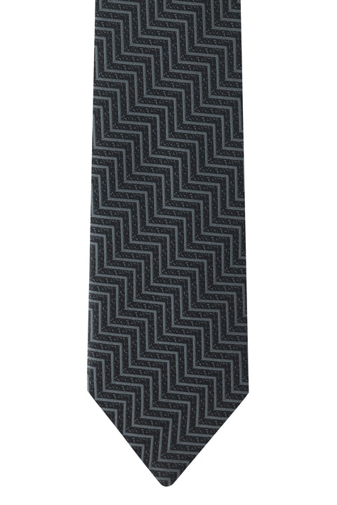 Dark Navy Patterned Tie