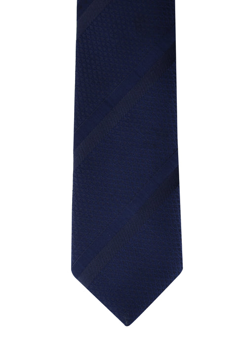 Dark Navy Patterned Tie