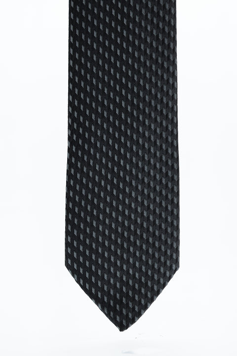 Black Patterned Tie