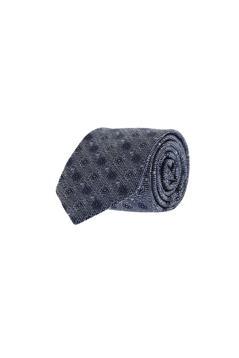 Medium Grey Patterned Tie