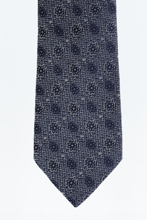 Medium Grey Patterned Tie