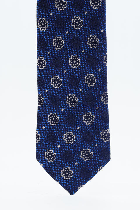 Blue Patterned Tie