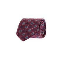 Dark Red Patterned Tie